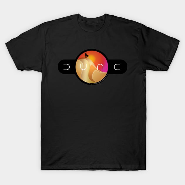 DUNE 2022 LOGO - ARRAKIS DESERT - PAUL ATREIDES SILHOUETTE T-Shirt by kooldsignsflix@gmail.com